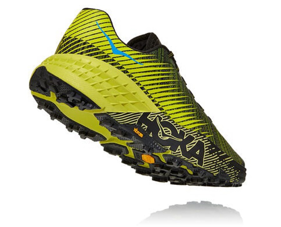 Tenis Trail Hoka One One Feminino Pretas/Verdes - Evo Speedgoat - 284-QDCHMV